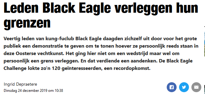 Leden Black Eagle verleggen hun grenzen