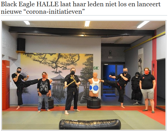 Black Eagle HALLE laat haar leden niet los en lanceert nieuwe “corona-initiatieven”