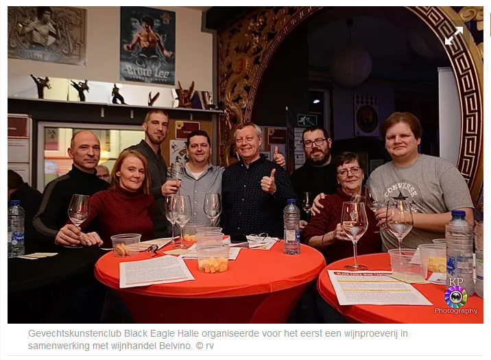 Gevechtskunstenclub waagt zich aan wijnproeverij en het smaakt naar meer