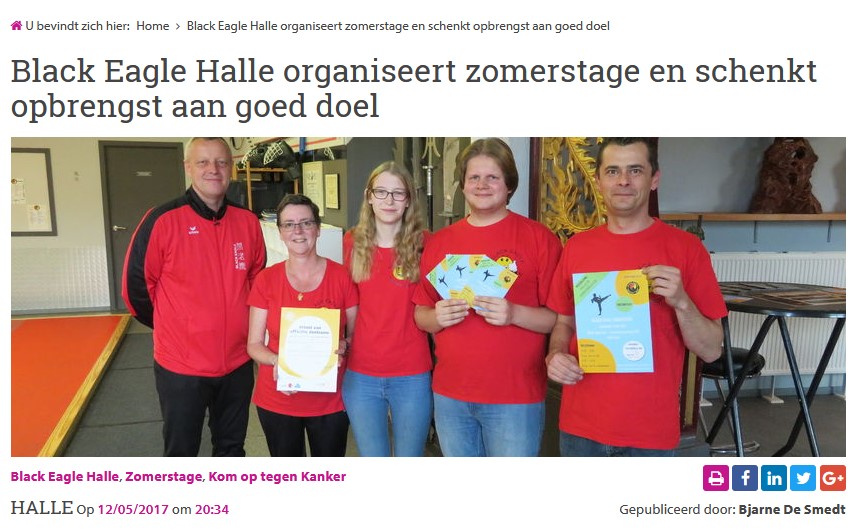 Black Eagle Halle organiseert zomerstage en schenkt opbrengst aan goed doel