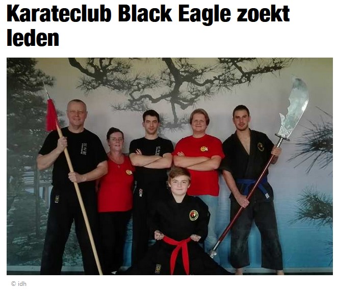 Karateclub Black Eagle zoekt leden