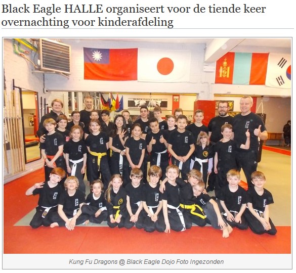Black Eagle HALLE organiseert voor de tiende keer overnachting voor kinderafdeling