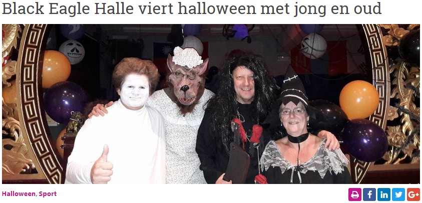 Black Eagle Halle viert halloween met jong en oud