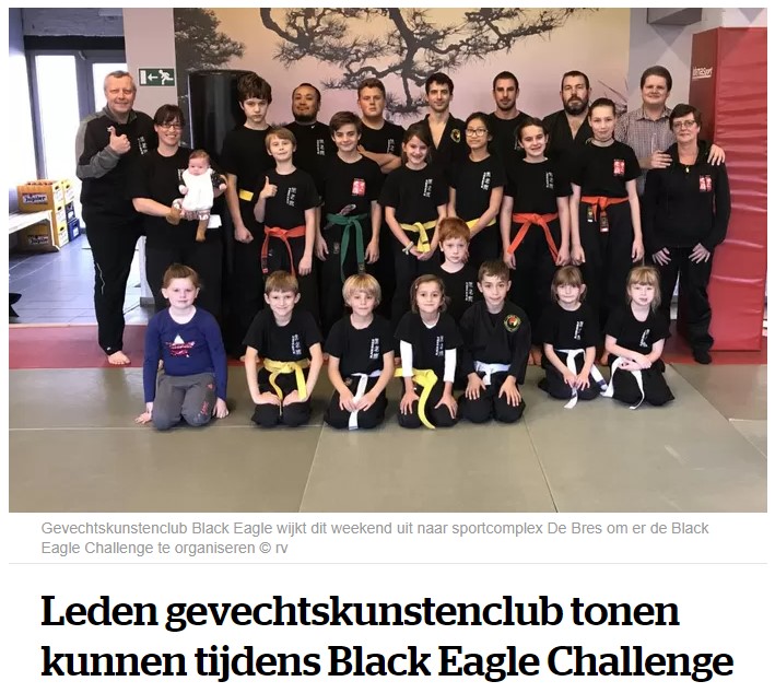 Leden gevechtskunstenclub tonen kunnen tijdens Black Eagle Challenge