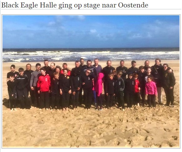 Black Eagle Halle ging op stage naar Oostende