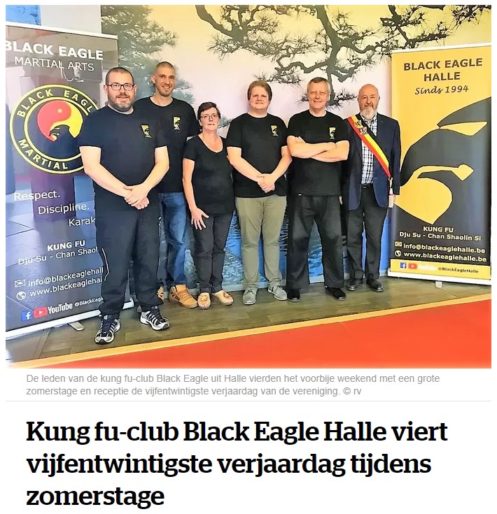 Kung fu-club Black Eagle Halle viert vijfentwintigste verjaardag tijdens zomerstage