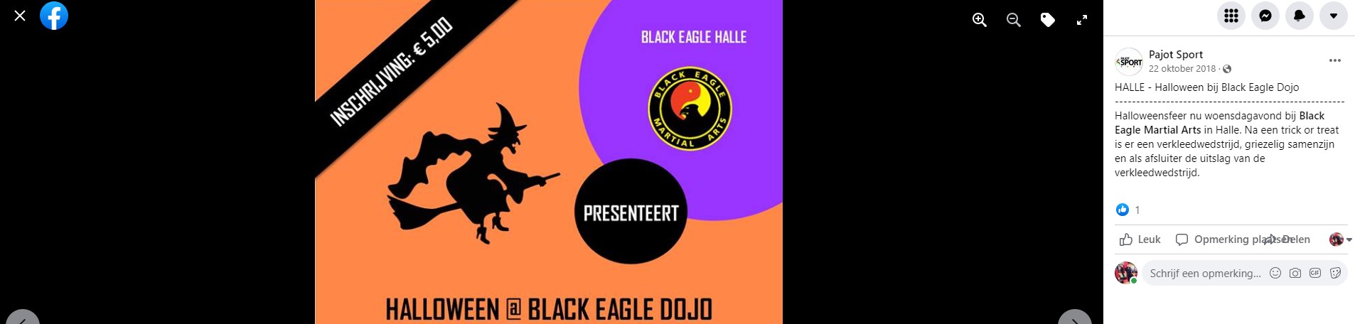 HALLE - Halloween bij Black Eagle Dojo