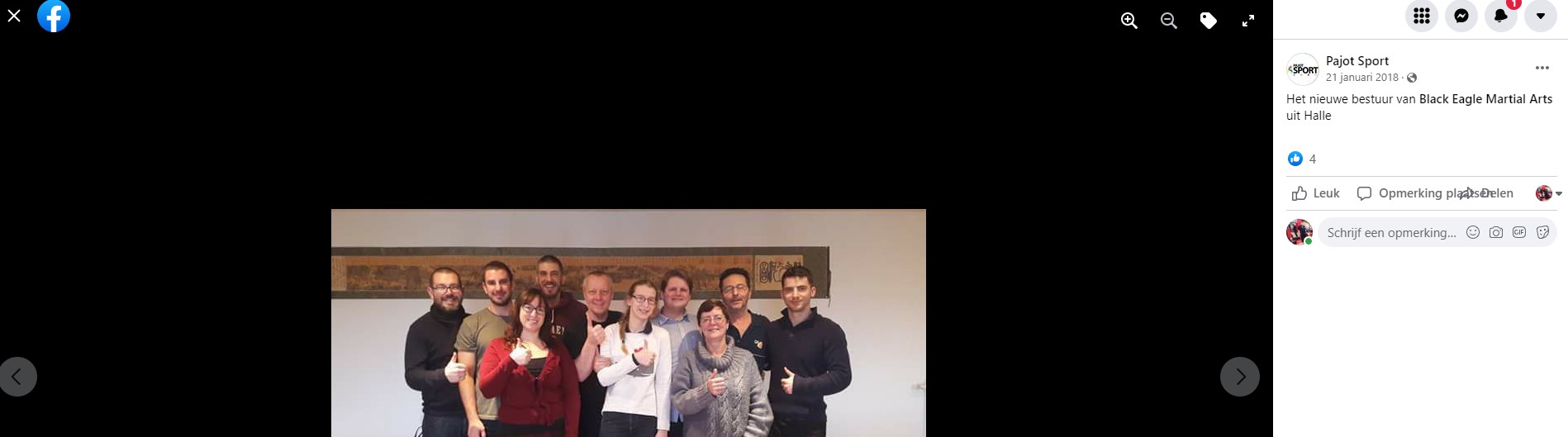 Het nieuwe bestuur van Black Eagle Martial Arts uit Halle