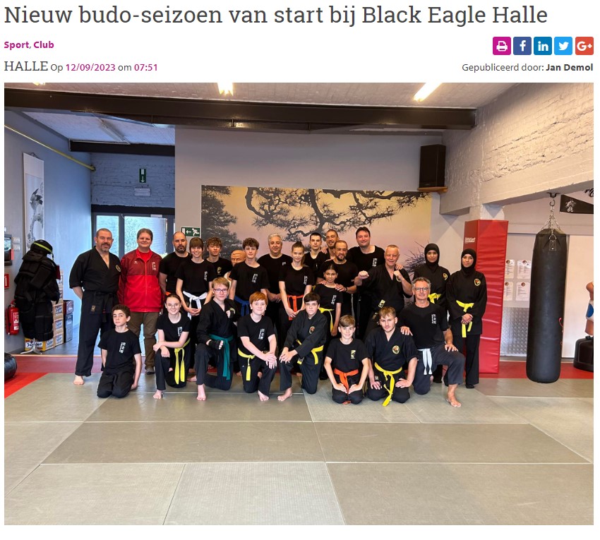 Nieuw budo-seizoen van start bij Black Eagle Halle