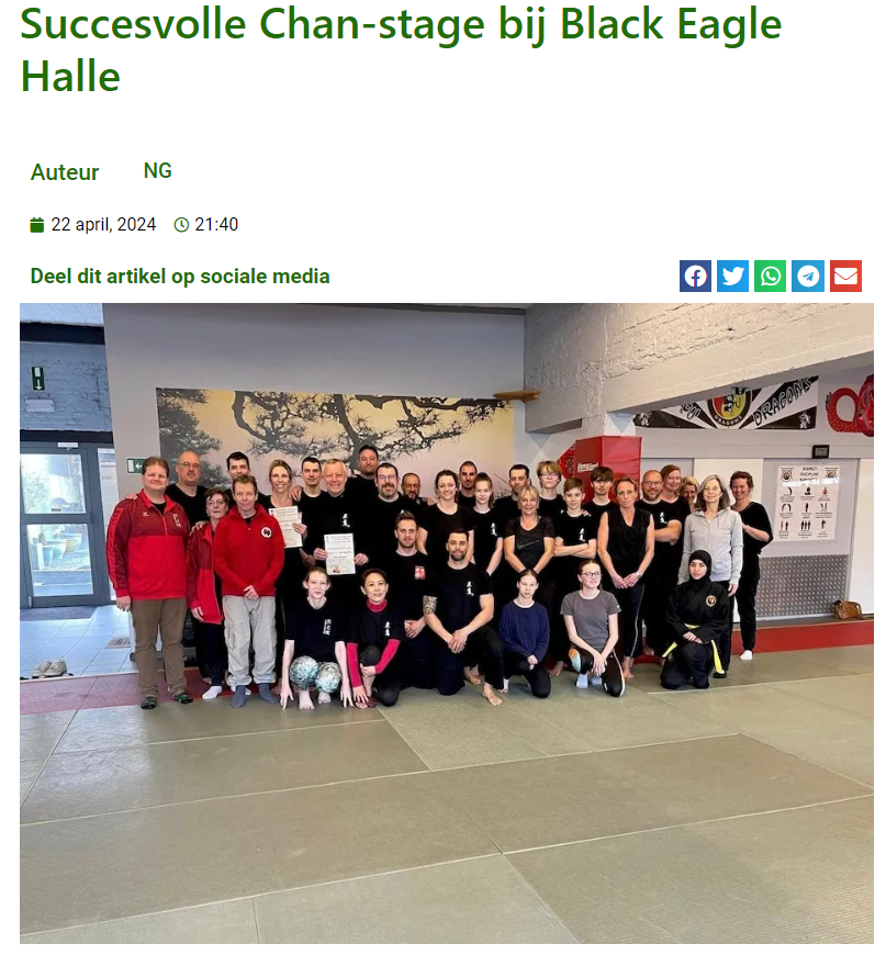 Succesvolle Chan-stage bij Black Eagle Halle