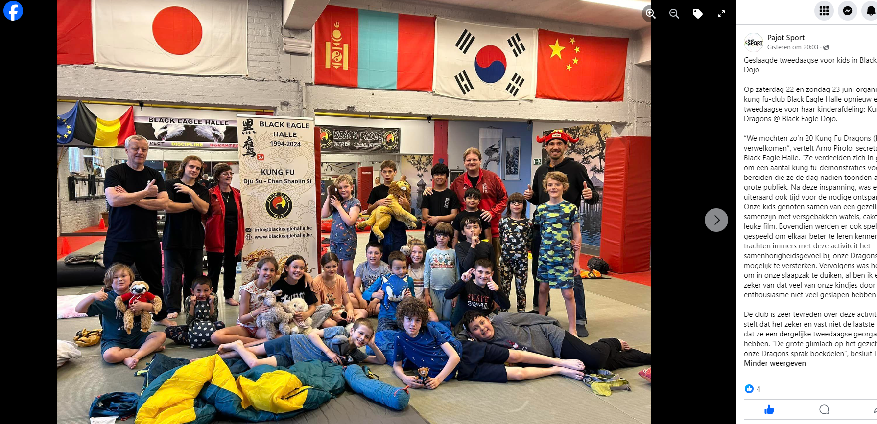 Geslaagde tweedaagse voor kids in Black Eagle Dojo