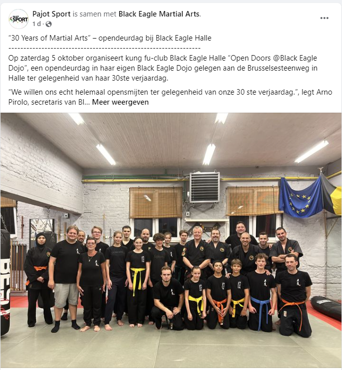“30 Years of Martial Arts” – opendeurdag bij Black Eagle Halle
