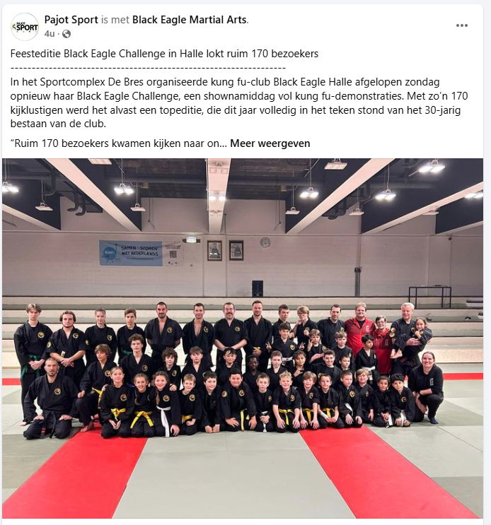 Feesteditie Black Eagle Challenge in Halle lokt ruim 170 bezoekers