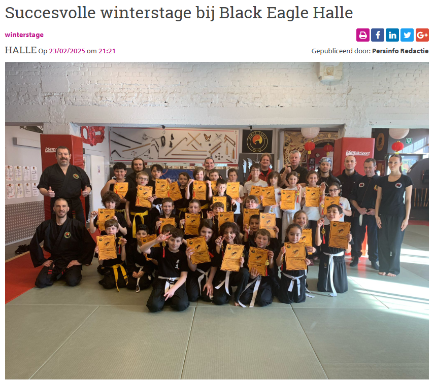 Succesvolle winterstage bij Black Eagle Halle