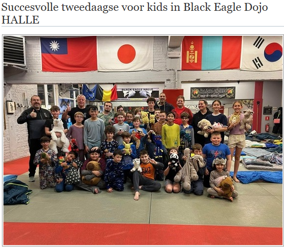 Succesvolle tweedaagse voor kids in Black Eagle Dojo HALLE