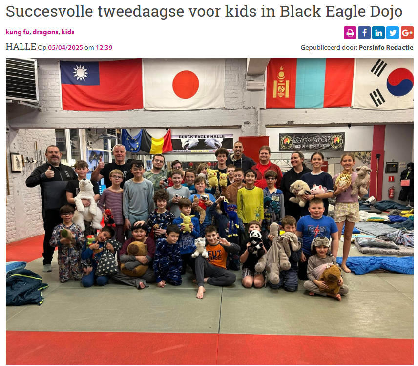 Succesvolle tweedaagse voor kids in Black Eagle Dojo