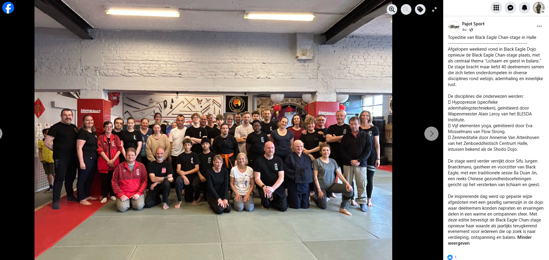 Topeditie van Black Eagle Chan-stage in Halle