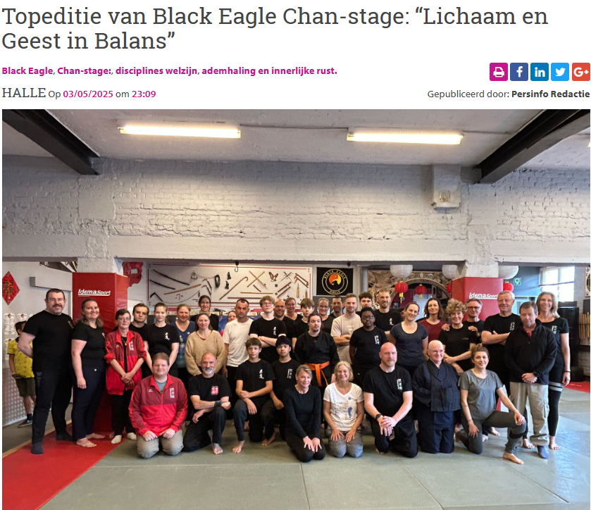 Topeditie van Black Eagle Chan-stage: “Lichaam en Geest in Balans”