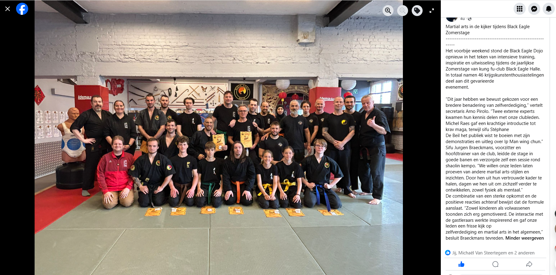 Martial arts in de kijker tijdens Black Eagle Zomerstage