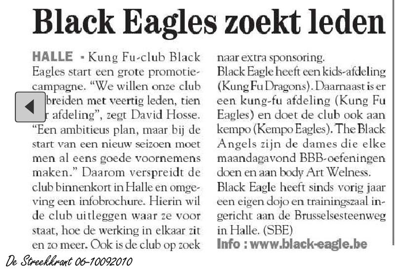 Black Eagle zoekt leden